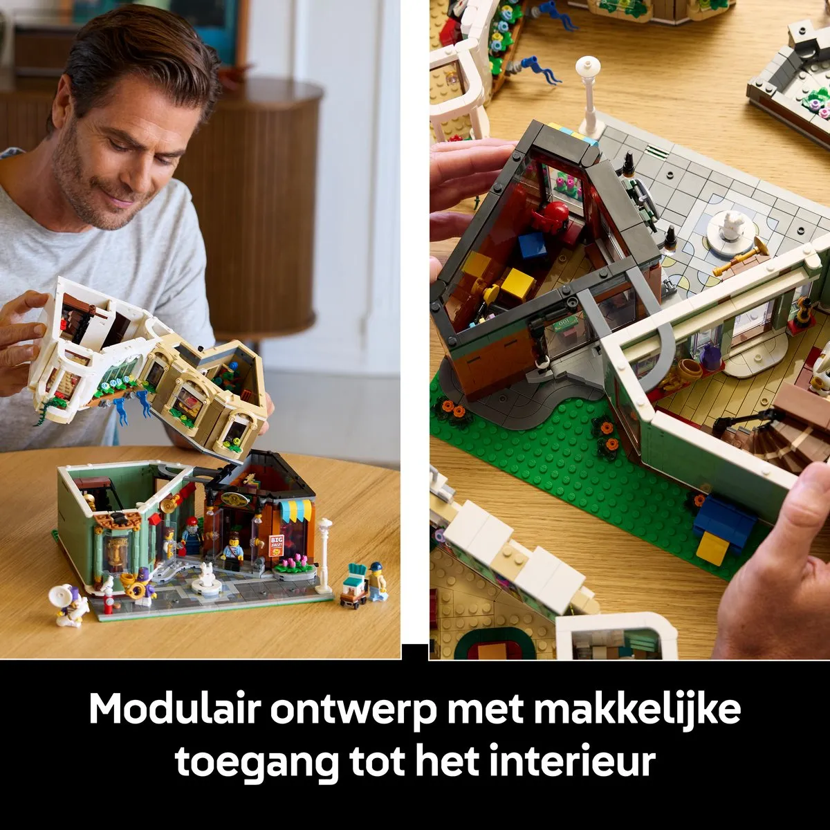 LEGO Icons Winkelstraat 11371 - 3456 Stukken - 7 Minifiguren