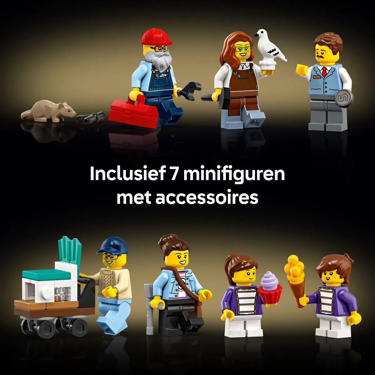 LEGO Icons Winkelstraat 11371 - 3456 Stukken - 7 Minifiguren