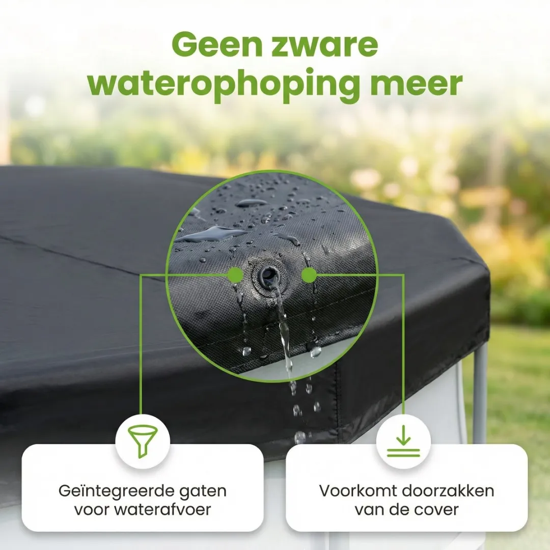 Bestway Afdekzeil Rond 549cm - 58039 - Zwart