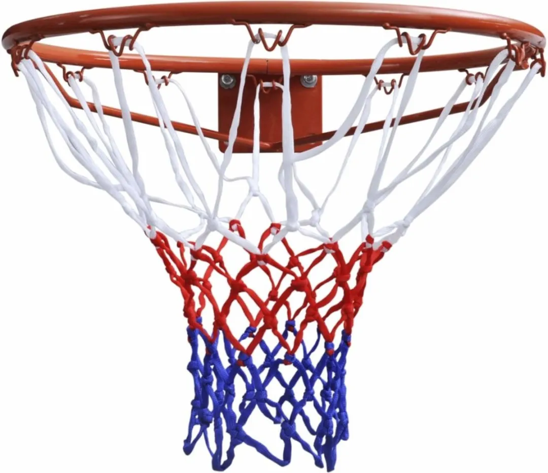 Dunlop Basketbalring 45cm - inclusief net en bevestiging - Oranjerood - afbeelding 6 van 6