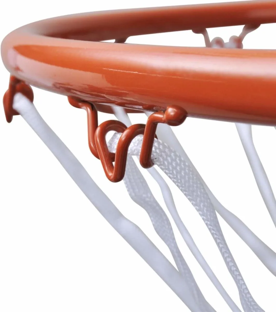 Dunlop Basketbalring 45cm - inclusief net en bevestiging - Oranjerood