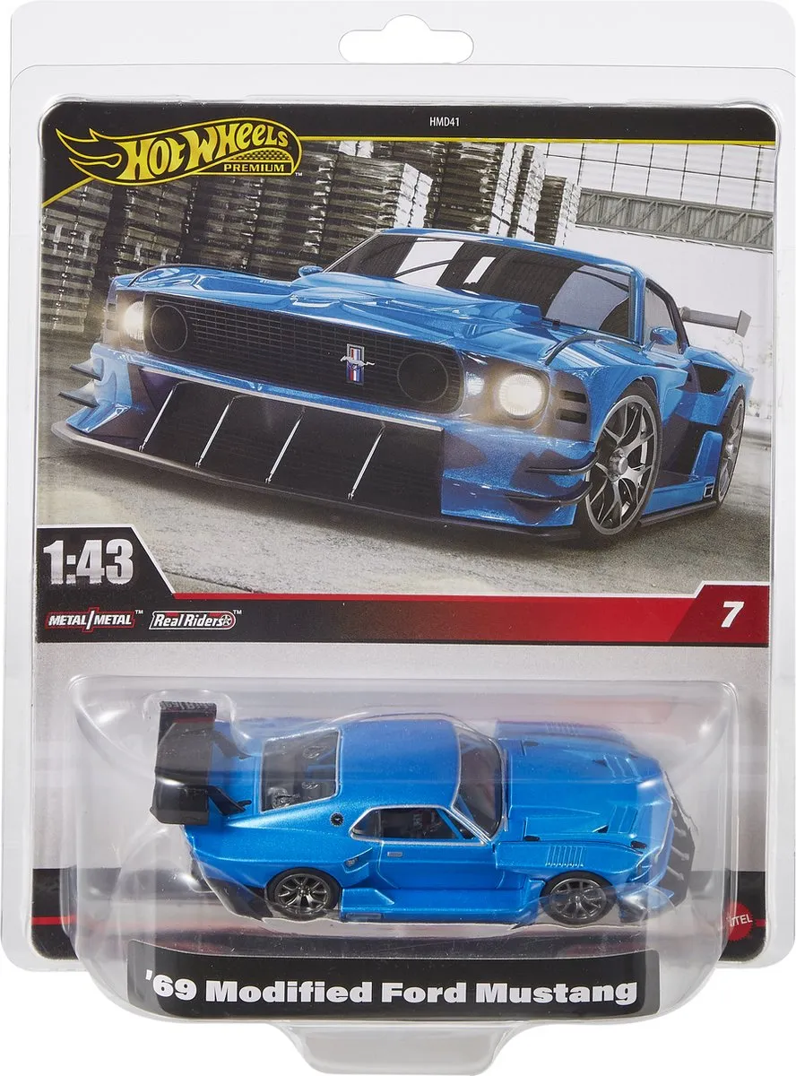 Hot Wheels Premium 1:43 '69 Modified Ford Mustang HWT04