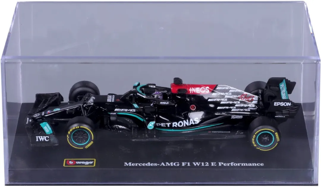 F1 Mercedes-AMG F1 W12 E Performance #44 Modelauto 1:43 - Zwart/ Groen
