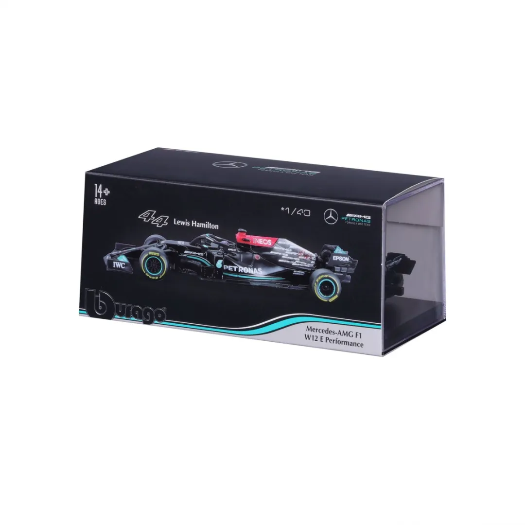 F1 Mercedes-AMG F1 W12 E Performance #44 Modelauto 1:43 - Zwart/ Groen