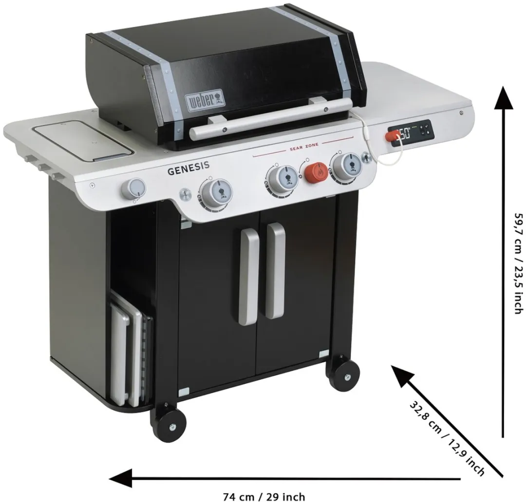 Klein Toys Weber Genesis Kindergrill - Hout - Zwart/Grijs