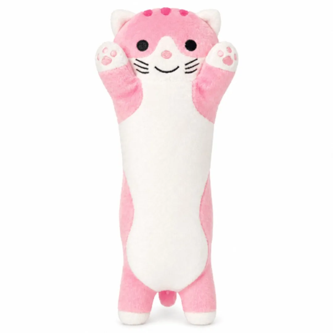 Topknuffels Kat Squishy Roze Pluche Knuffel 22cm