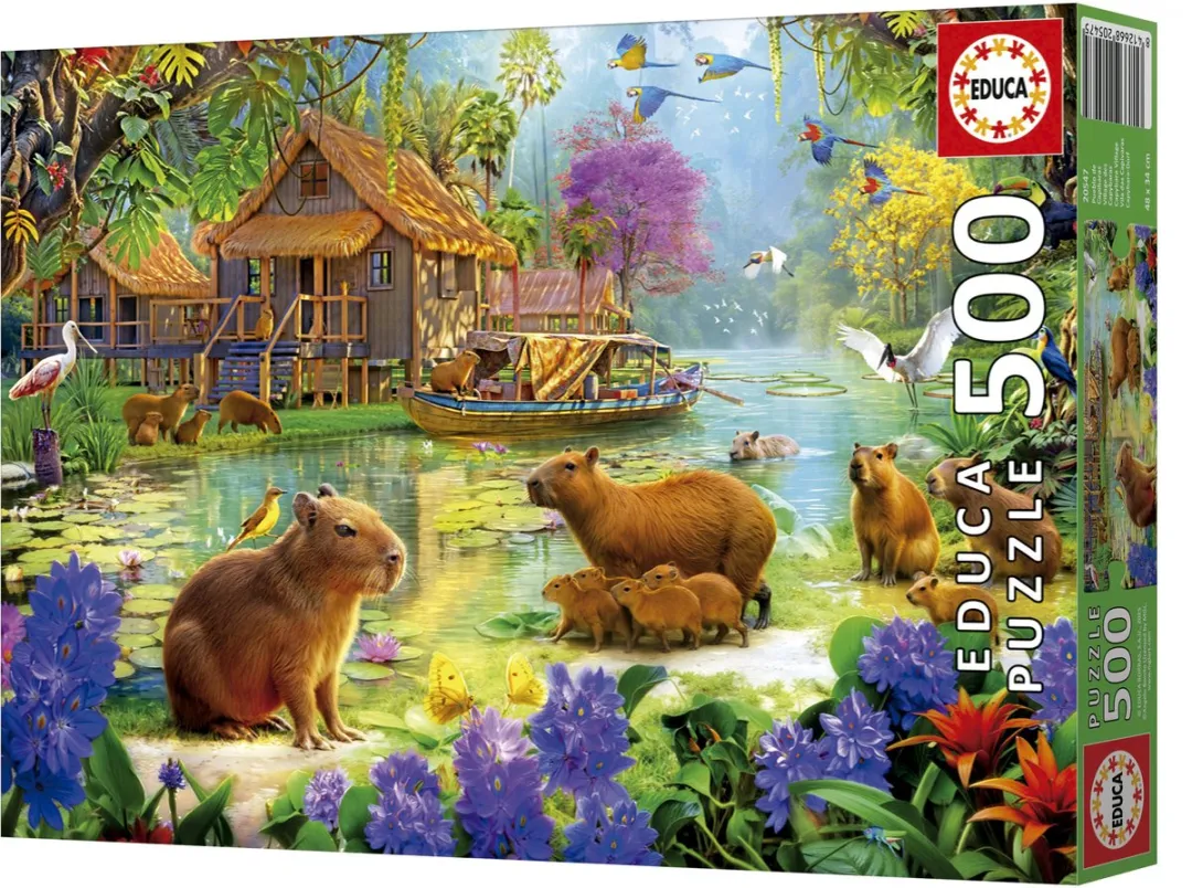 Educa Capybara Village Legpuzzel 500 Stuks - Multicolor