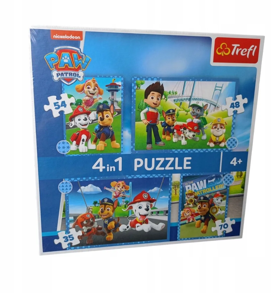 Trefl Paw Patrol 4-in-1 Puzzels 207 Stuks