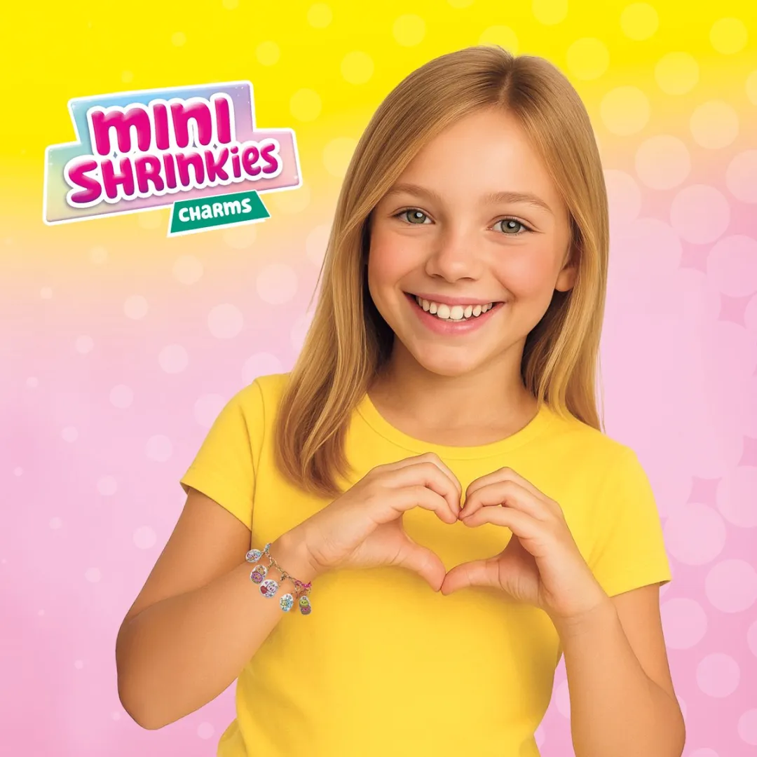 SES Creative Mini Shrinkies Charms Best Friends Bedelarmband - Paars - 10 Stuks