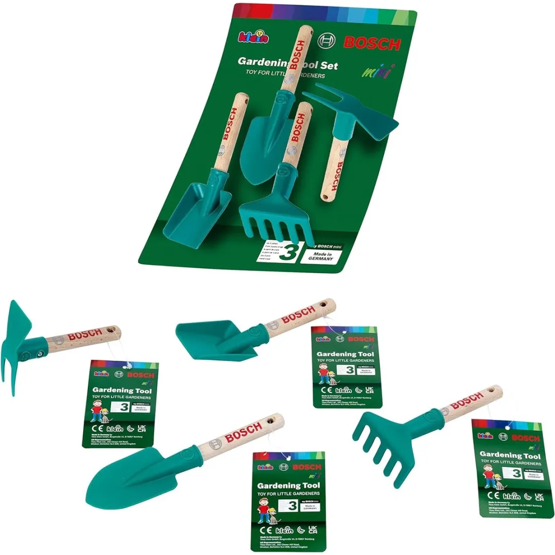 Klein Toys Bosch Tuingereedschapset 4-delig - 2735 - Groen/Rood - afbeelding 6 van 6