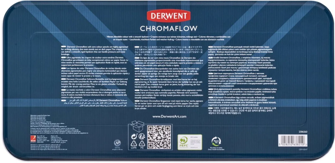 Derwent Chromaflow Kleurpotloden Set 150 Stuks - Assorti