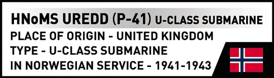 Cobi 4861 HNoMS Uredd (p-41) Modelbouwset