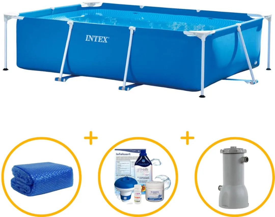 Intex Rechthoekig Frame Zwembad 260x160x65cm