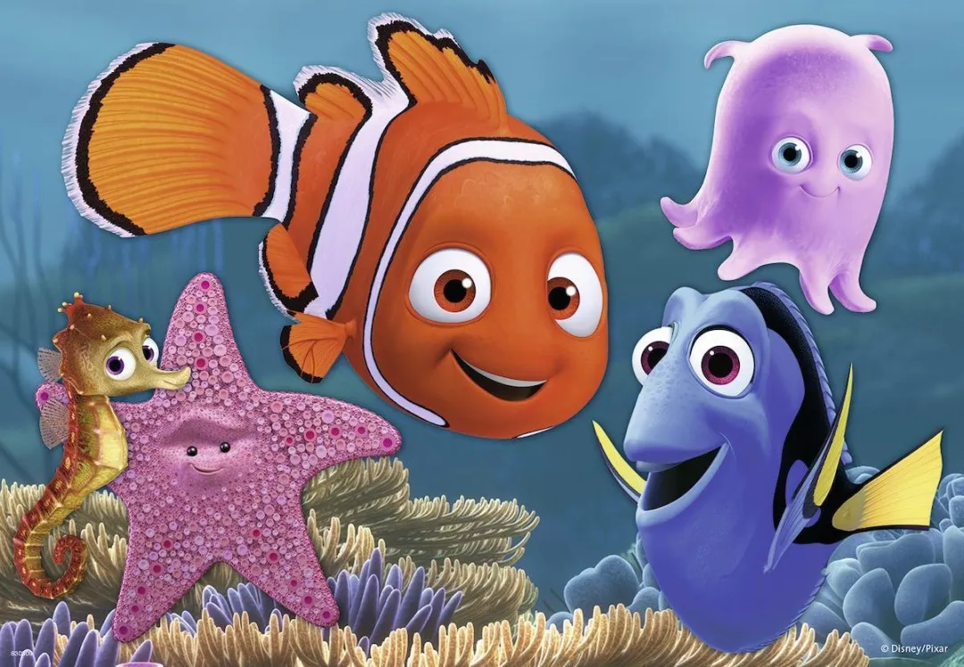 Ravensburger Disney Finding Nemo Nemo ontsnapt - 2x12 Stuks Multicolor