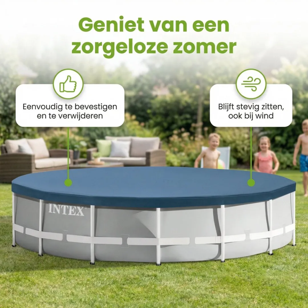 Intex Frame Afdekzeil 28032 - Ø457cm - Blauw