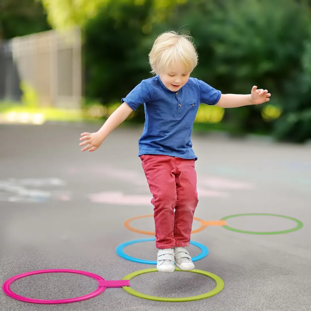 Eddy Toys Hinkelspel - 10 Ringen - 20 Onderdelen - Multicolor