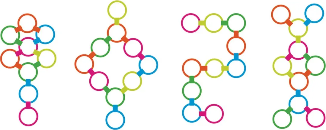 Eddy Toys Hinkelspel - 10 Ringen - 20 Onderdelen - Multicolor