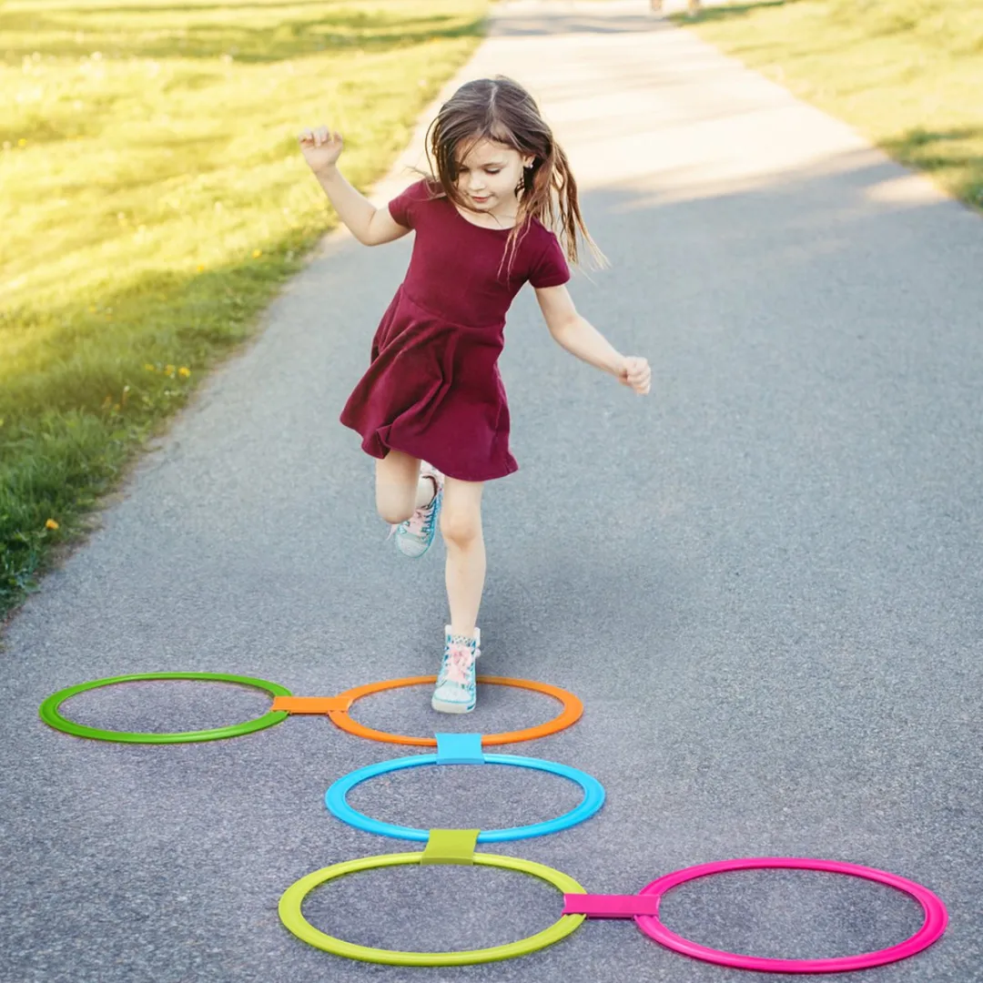 Eddy Toys Hinkelspel - 10 Ringen - 20 Onderdelen - Multicolor