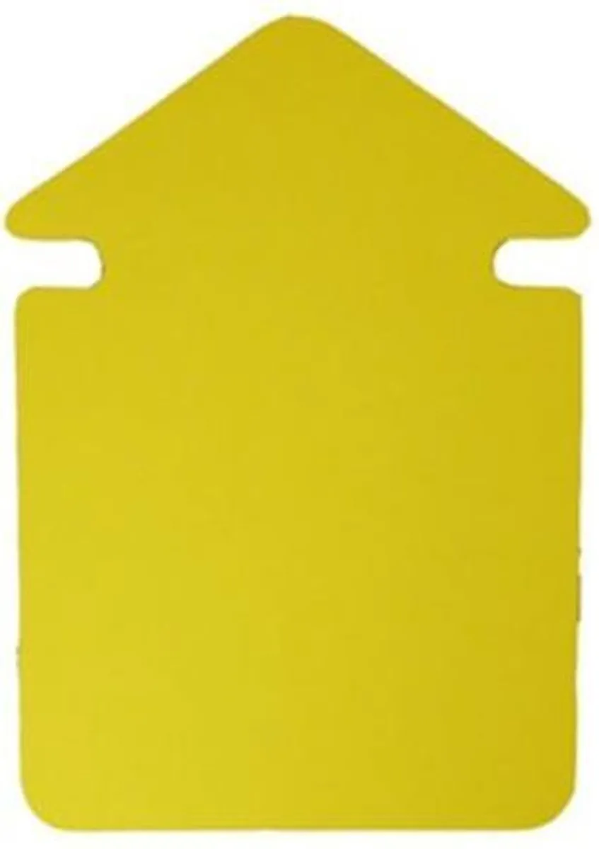 Folia 12cm Pijl Krimpsymbolen - 20 Stuks Neon Geel