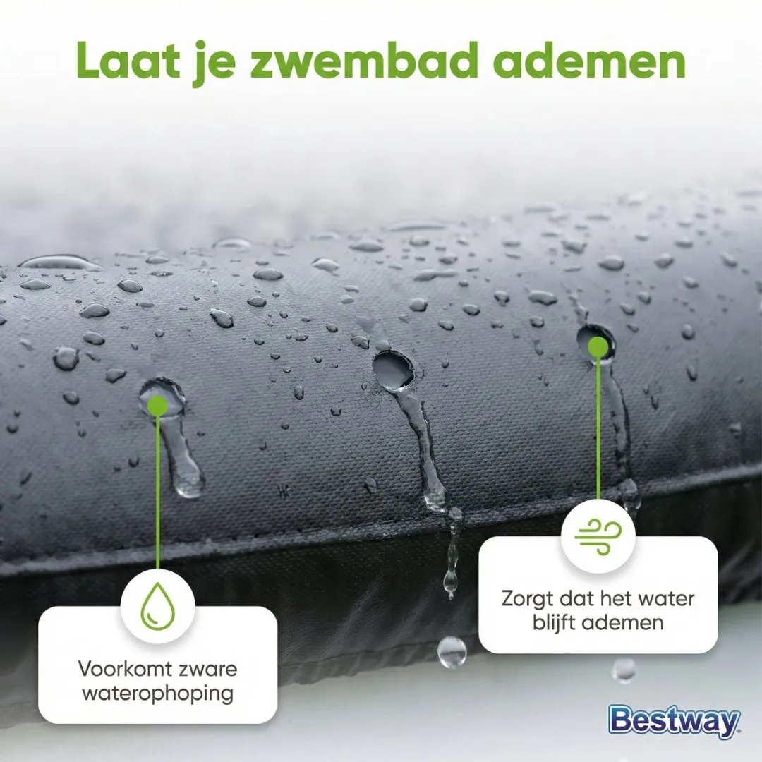 Bestway Afdekzeil Rond 244cm - 58032 - Zwart