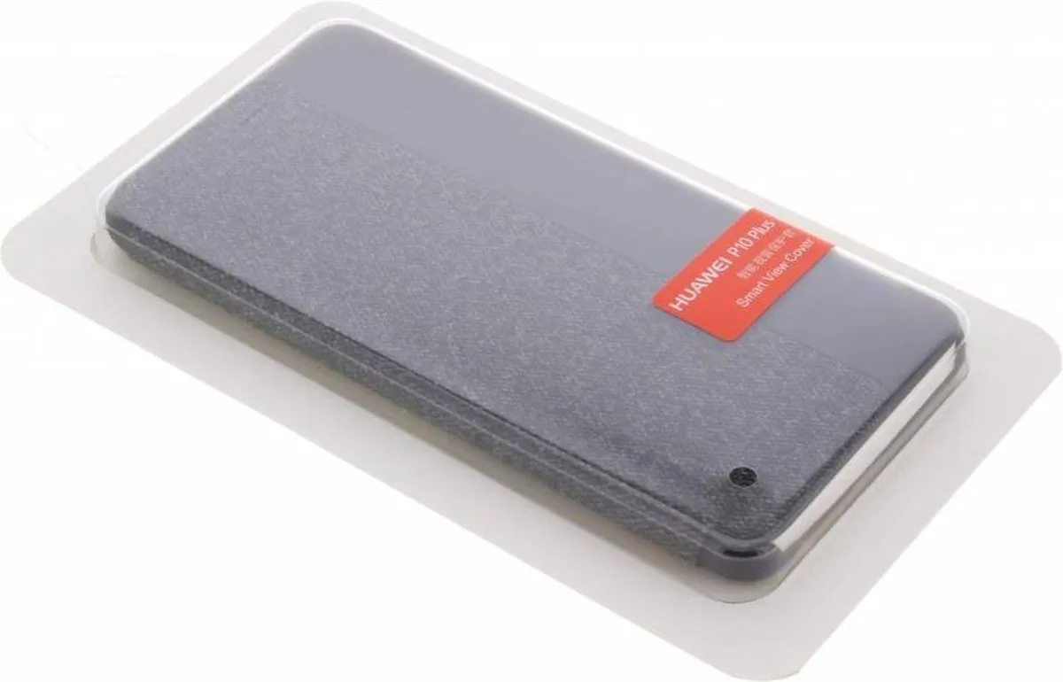 Huawei P10 Plus View Flip Cover - Donker grijs - P10P15876801