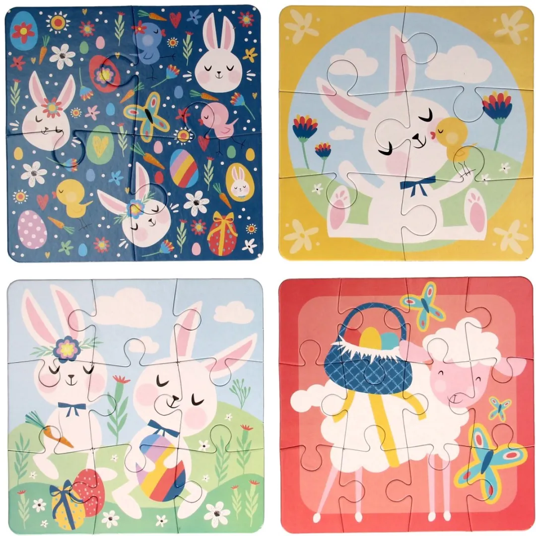 Johntoy Pasen 4in1 Kinderpuzzel 41 Stuks - Meerkleurig