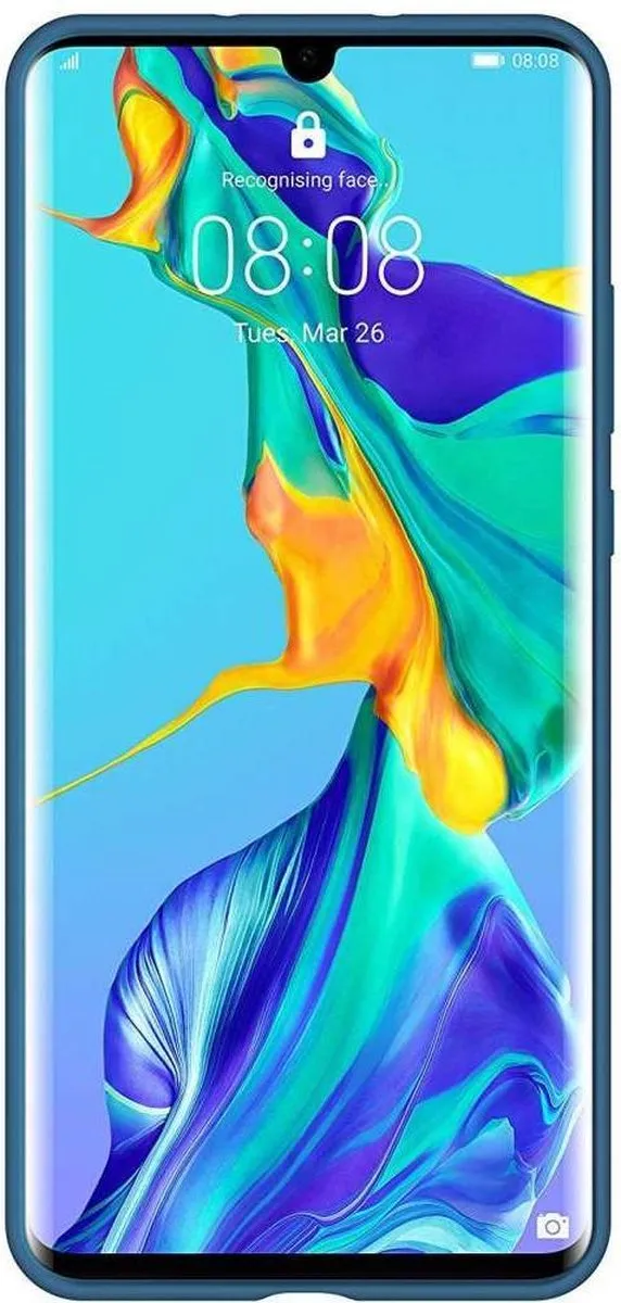 Huawei P30 Pro Silicon Hoesje - Blauw - 51992878 - afbeelding 6 van 6