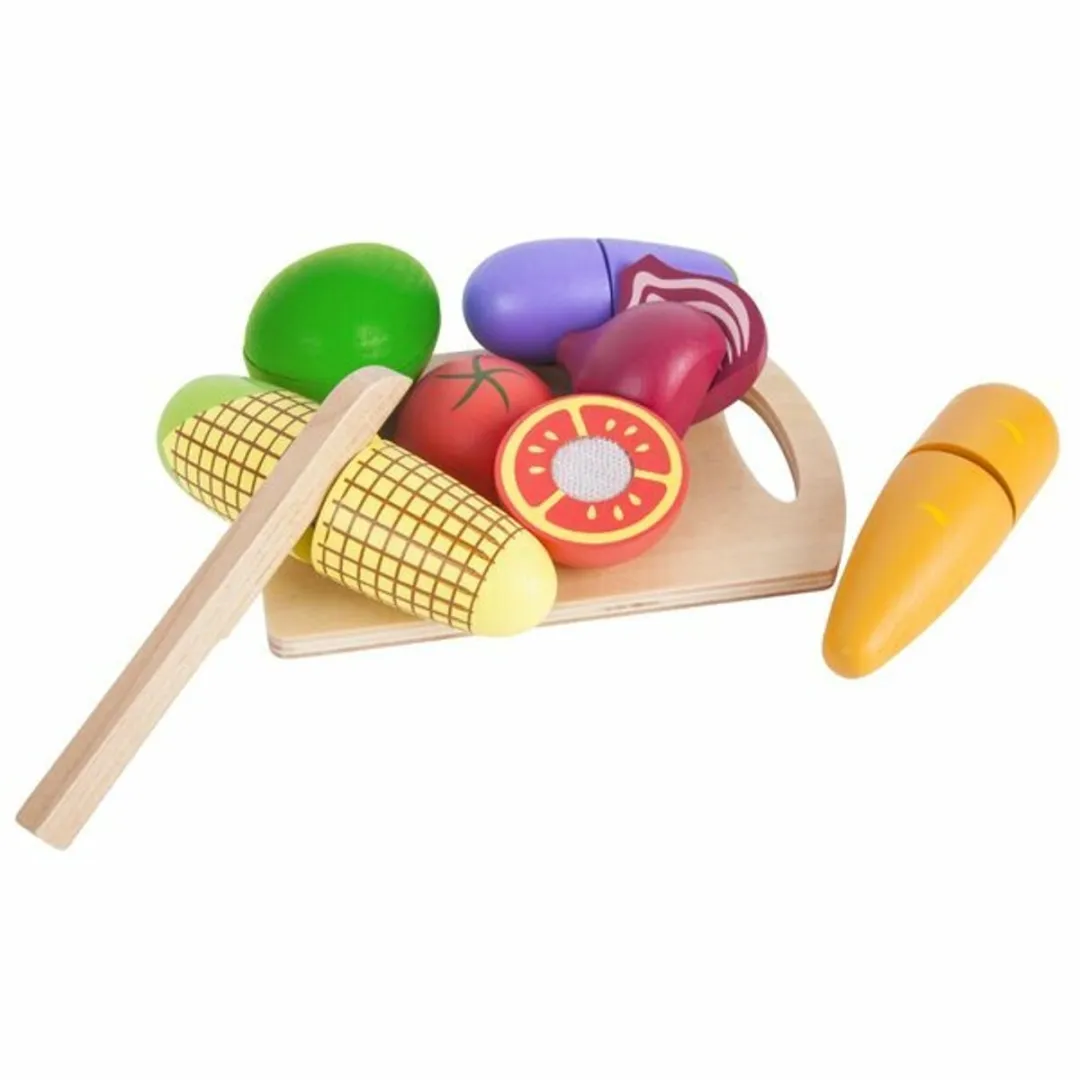 Playing Kids Houten Ontbijtsnijset - Multi