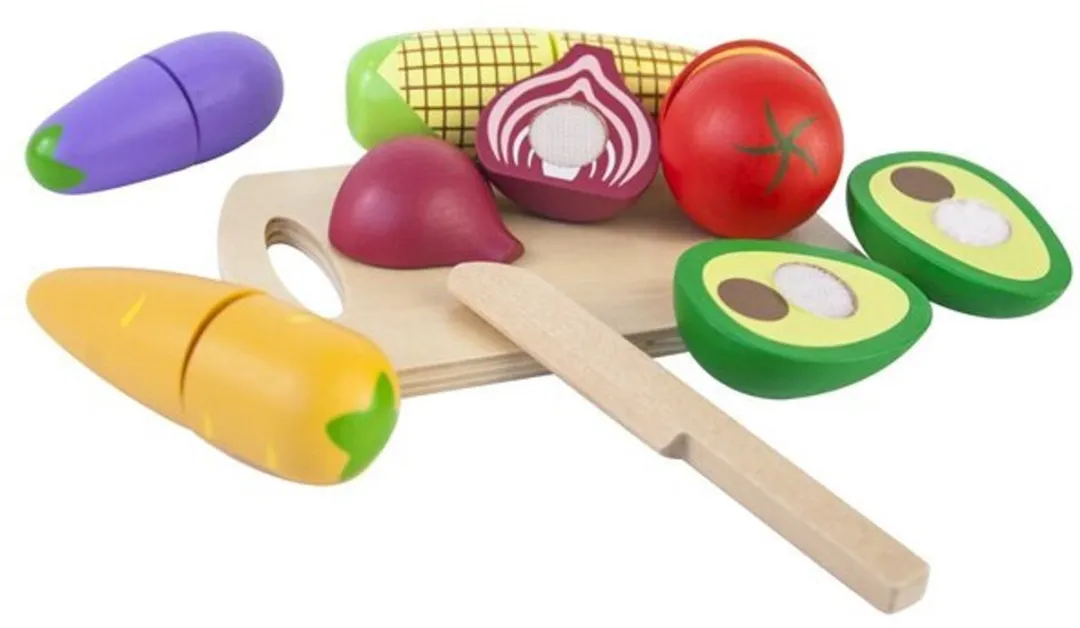 Playing Kids Houten Ontbijtsnijset - Multi