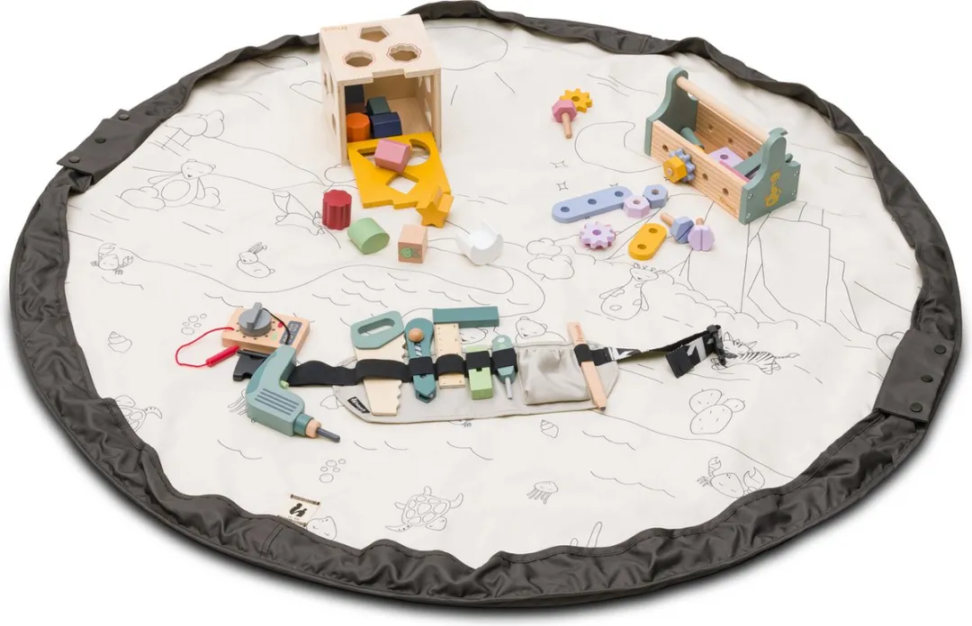 Hauck Play N Tidy Speelkleed - Dark Grey - afbeelding 2 van 6