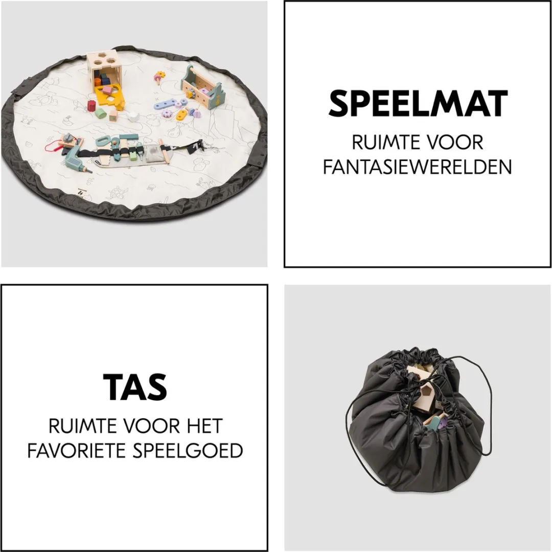 Hauck Play N Tidy Speelkleed - Dark Grey - afbeelding 4 van 6