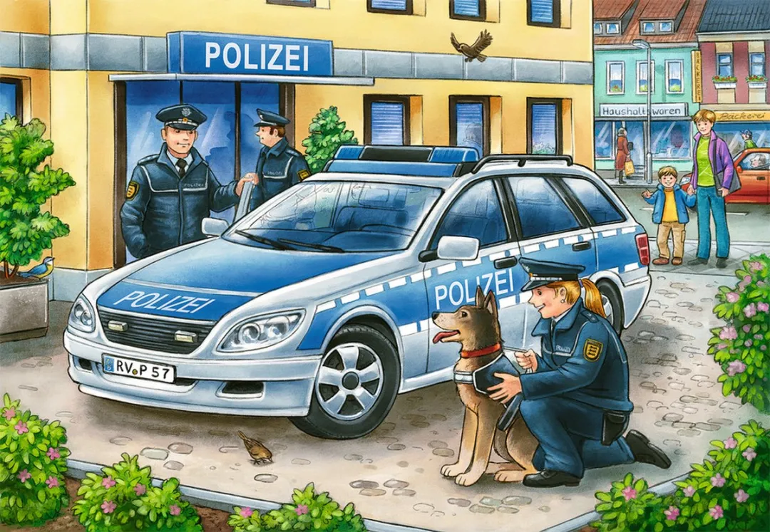 Ravensburger Politie en Brandweer Puzzel 4x12 Stuks - 48 Stuks