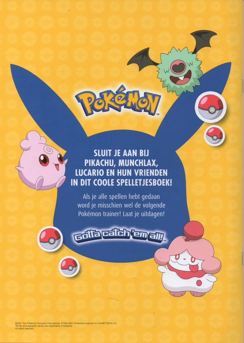 Pokémon Spelletjesboek Hoe goed ken jij deze Pokémon - Geel