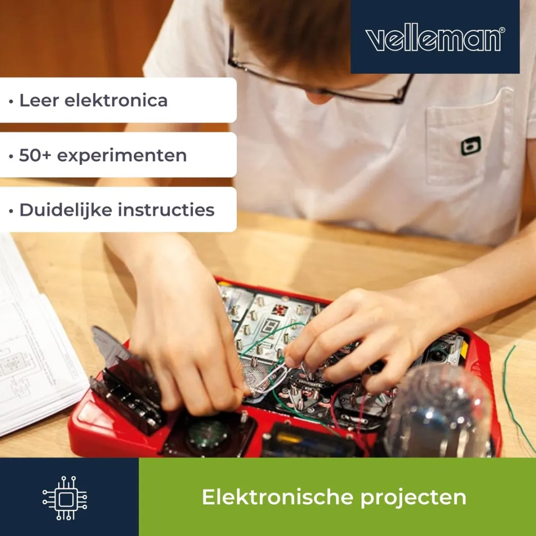 Velleman Elektronica Projectenkit - 50 Experimenten - 2x AAA
