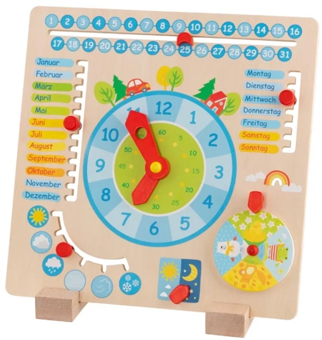 Goki Jaarkalender 30x30cm GK58398 - Multicolor - afbeelding 2 van 2