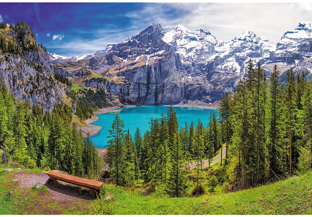 Trefl Lake Oeschinen 1500 Stuks Multikleur Puzzel