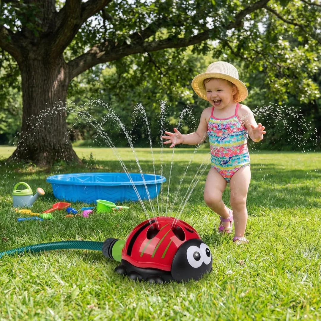Eddy Toys Lieveheersbeestje Watersproeier - Rood/Zwart
