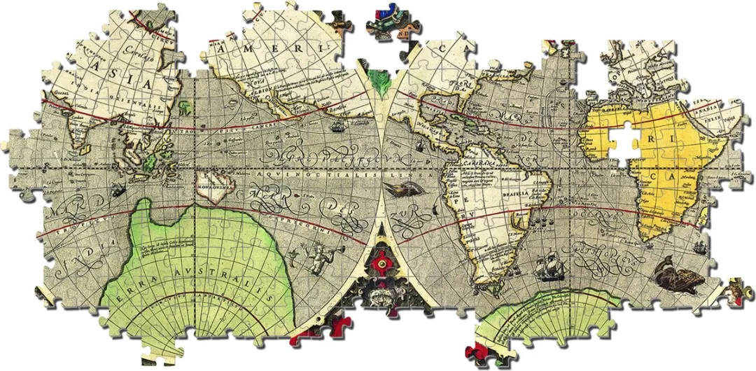 Clementoni Antique Nautical Map Legpuzzel 6000 Stuks - MPN 36526