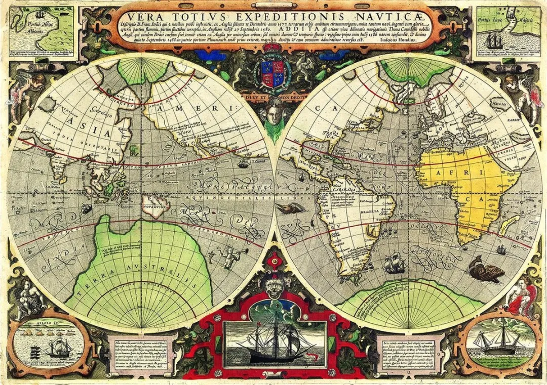 Clementoni Antique Nautical Map Legpuzzel 6000 Stuks - MPN 36526