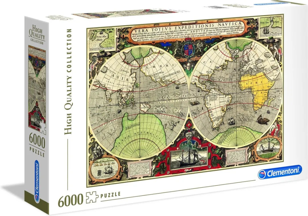 Clementoni Antique Nautical Map Legpuzzel 6000 Stuks