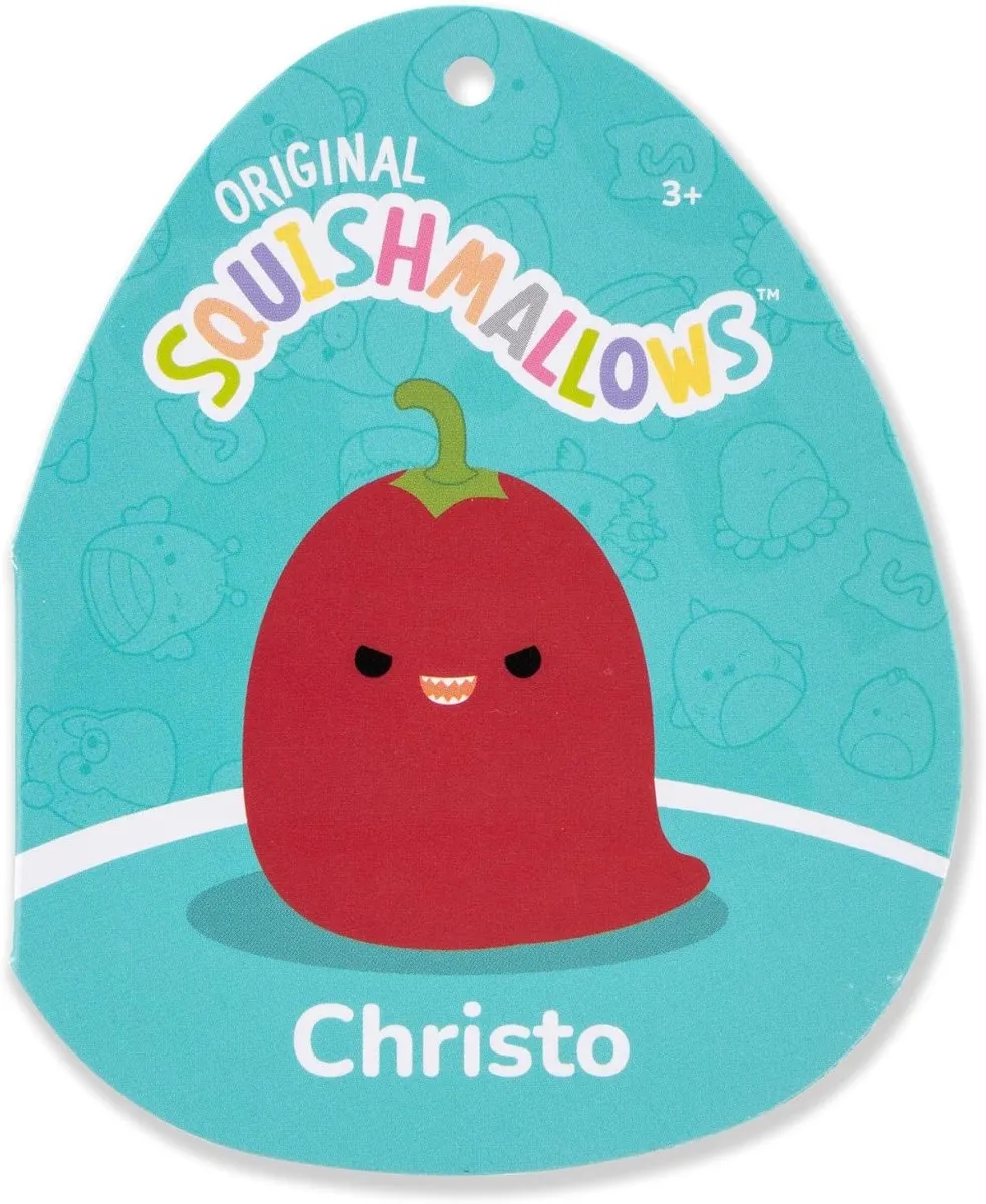 Squishmallows Christo Rode Chilipeper - 25cm Pluche
