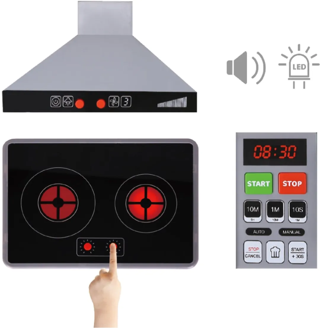 Tooky Toy Houten Speelkeuken 11-delig - Meerkleurig