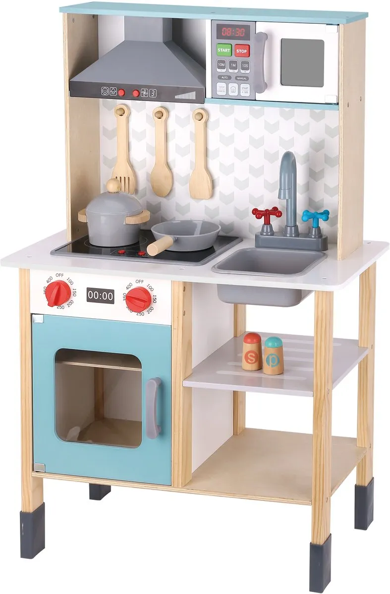 Tooky Toy Houten Speelkeuken 11-delig
