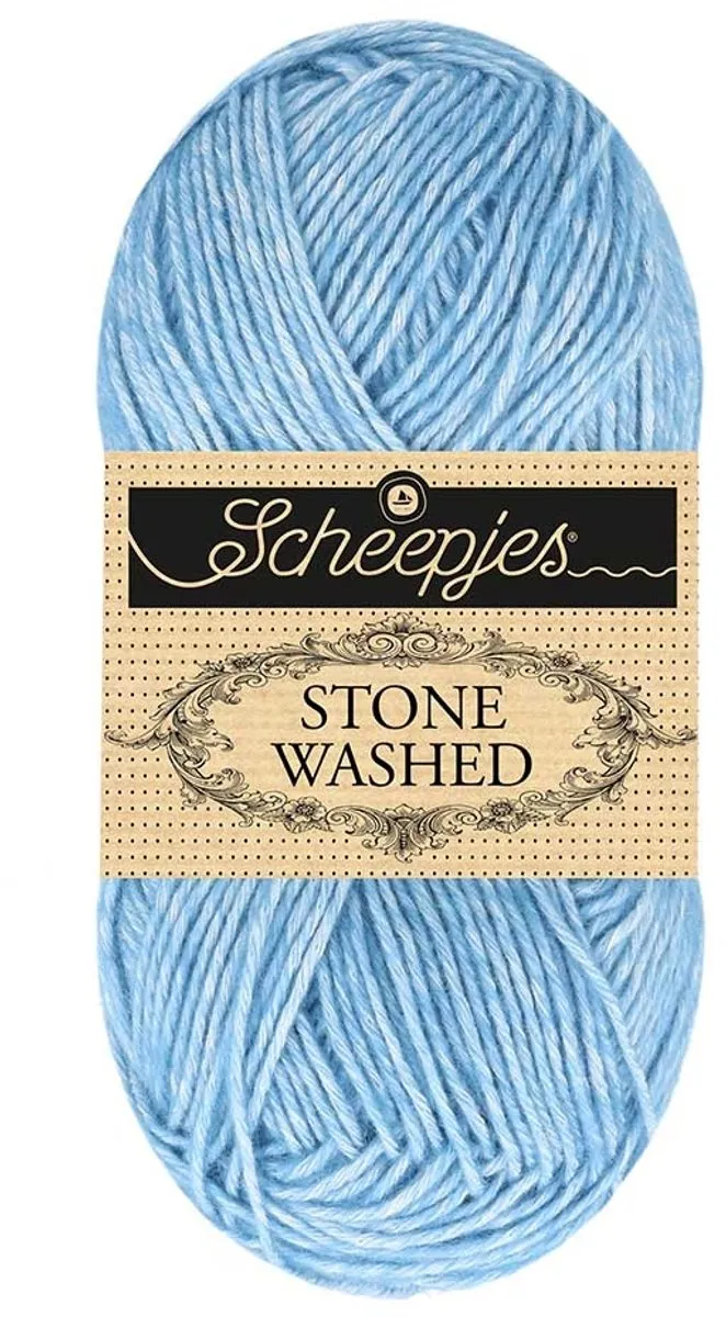 Scheepjes Stone Washed Haakgaren 845 Royal Azurite