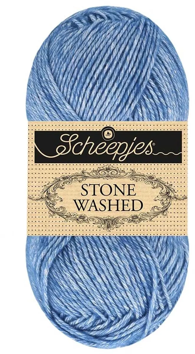 Scheepjes Stone Washed Haakgaren 845 Royal Azurite