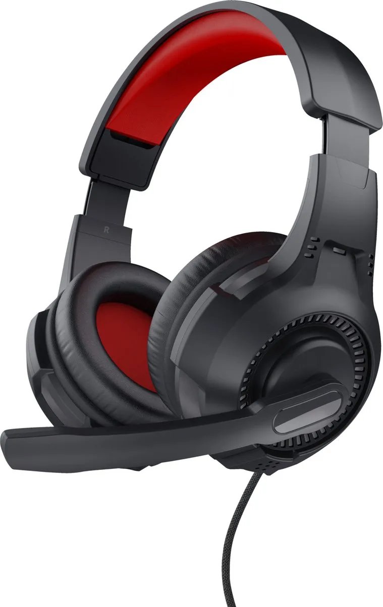 Trust 24785 Over Ear Gaming Headset - Zwart/Rood