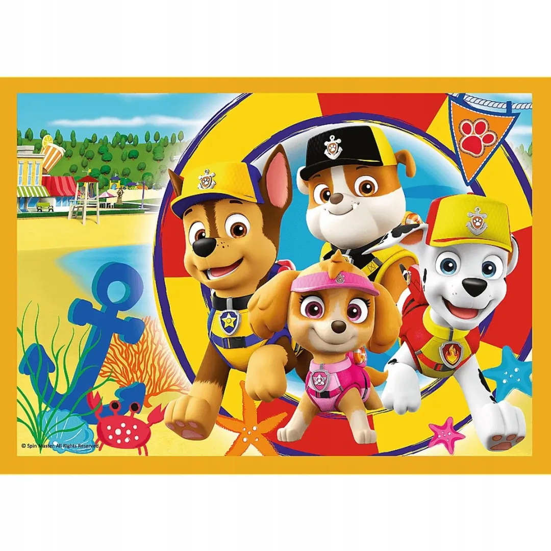 Trefl Paw Patrol Stadsuitje Puzzelset 207 Stuks - 4 in 1