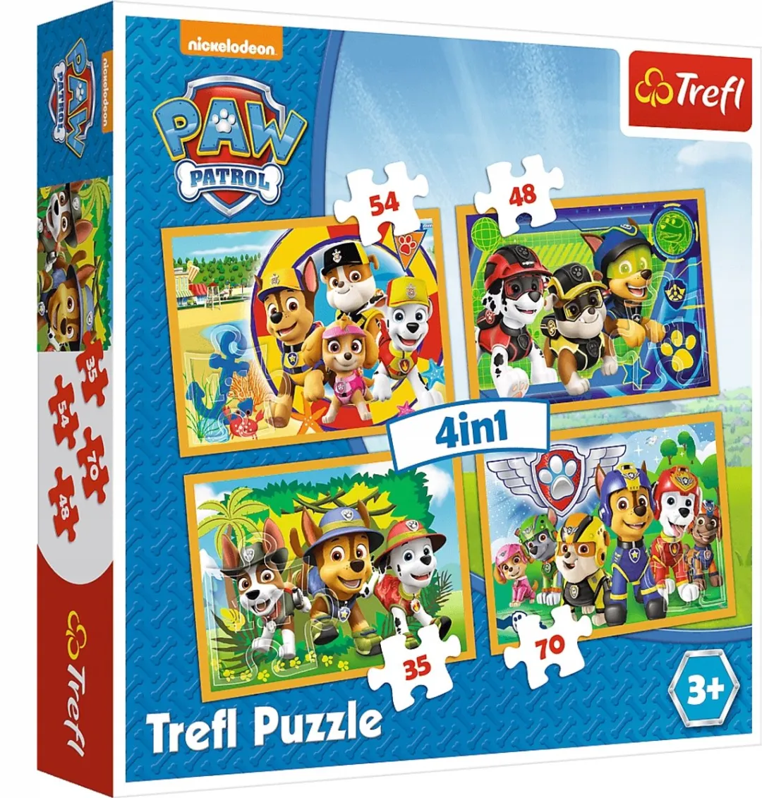 Trefl Paw Patrol Stadsuitje Puzzelset 207 Stuks