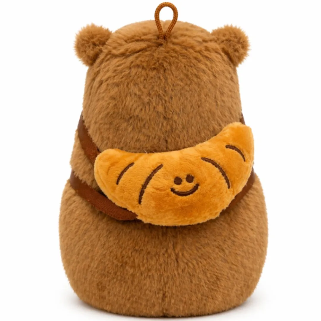 Topknuffels Capibara Rugzak Pluche 23cm - Croissant