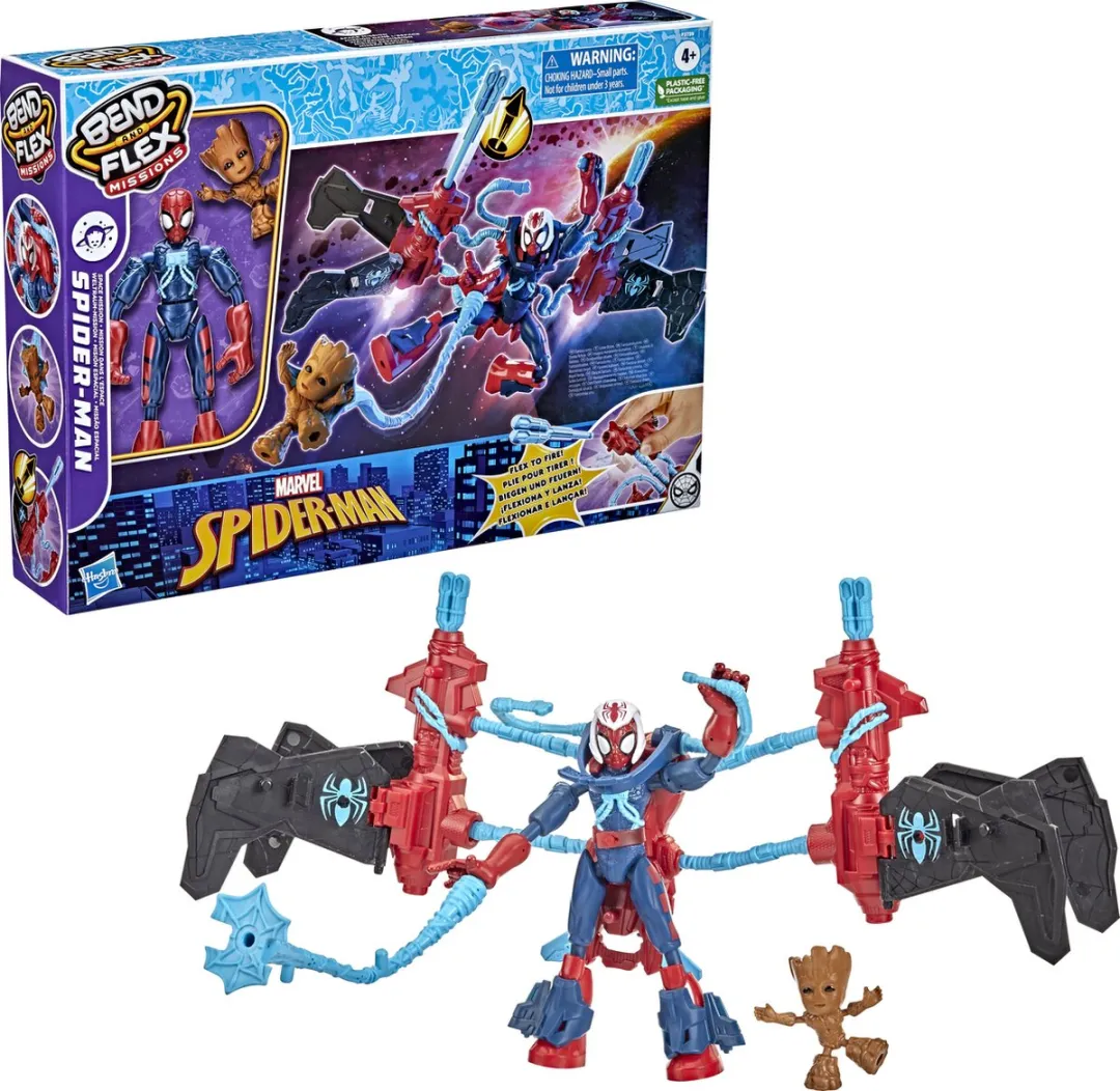 Spider-Man Bend N Flex Space Mission Flex Jet